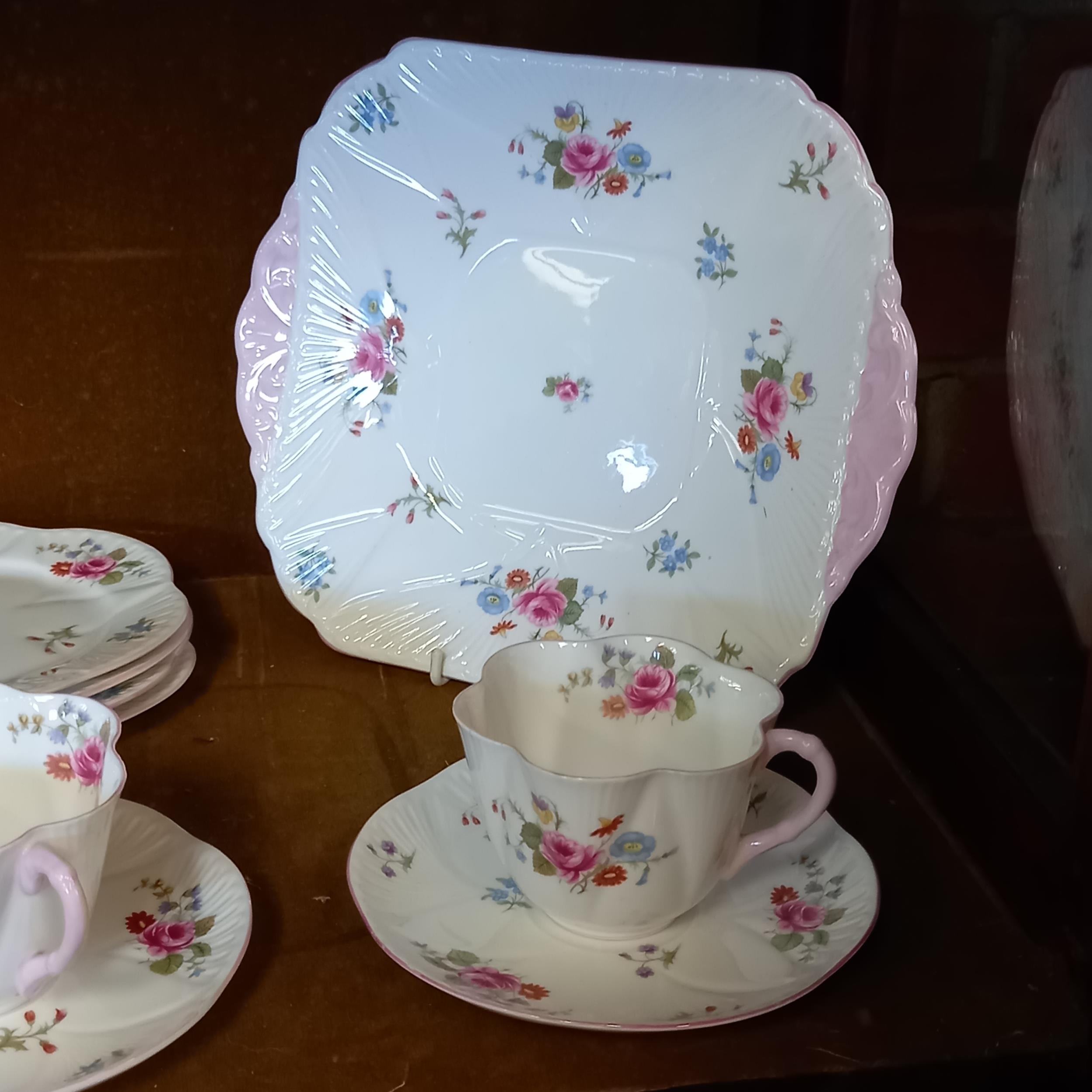 6 piece Shelley tea set - all exc. condition. - Image 2 of 3