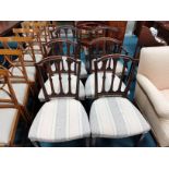 Set of 6 dining chairs 4 plus 2 carver dining chairs