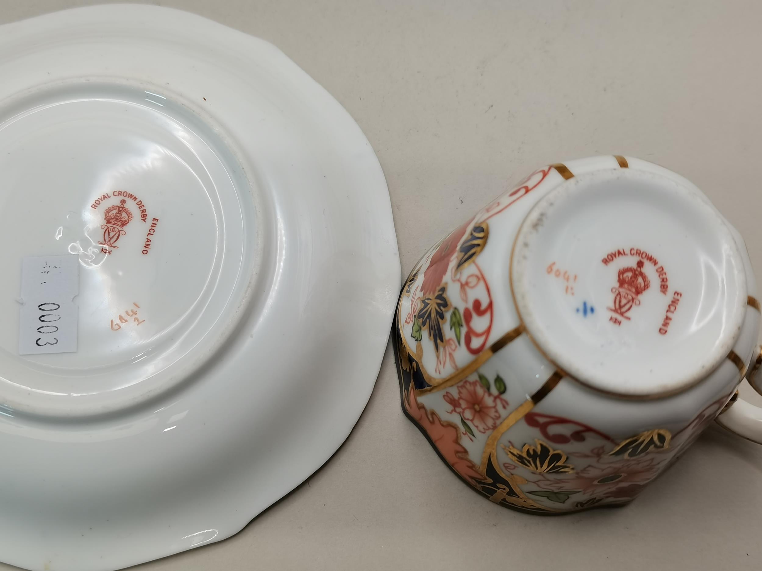 x4 Various Royal Crown Derby Cups and Saucers - Image 3 of 8