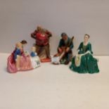 4 x Royal Doulton figures "The Master",