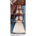 Victorian 6 piece mahogany parlour chairs