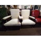 2 x Edwardian Armchairs