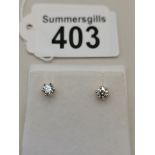A Lovely pair of 18ct Gold Diamond stud earrings