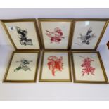 x6 Samurai monkey prints