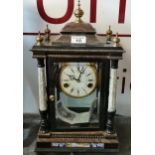 Knight Brand Imitation Antique Casting - Copper Arts Clock with Key