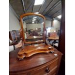 Victorian Mahogany dressing table mirror