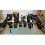 A collection of Dinky Tanks etc