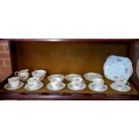 6 piece Shelley tea set - all exc. condition.