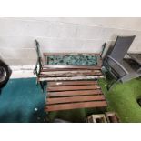 Cast Iron garden bench and table