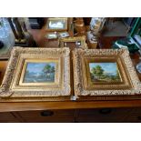 A Pair of signed Original Oil on Canvas by John Carracci.