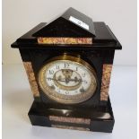 Slate and Marble Mantle Clock