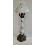 Ceramic and Brass Table oil lamp