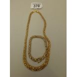 14k gold necklace and bracelet 27g