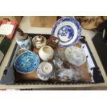 A Box Containing Several Oriental Ceramics