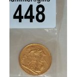 Gold Sovereign 1918 8grams