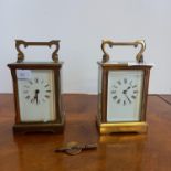 x2 Brass Carriage clocks