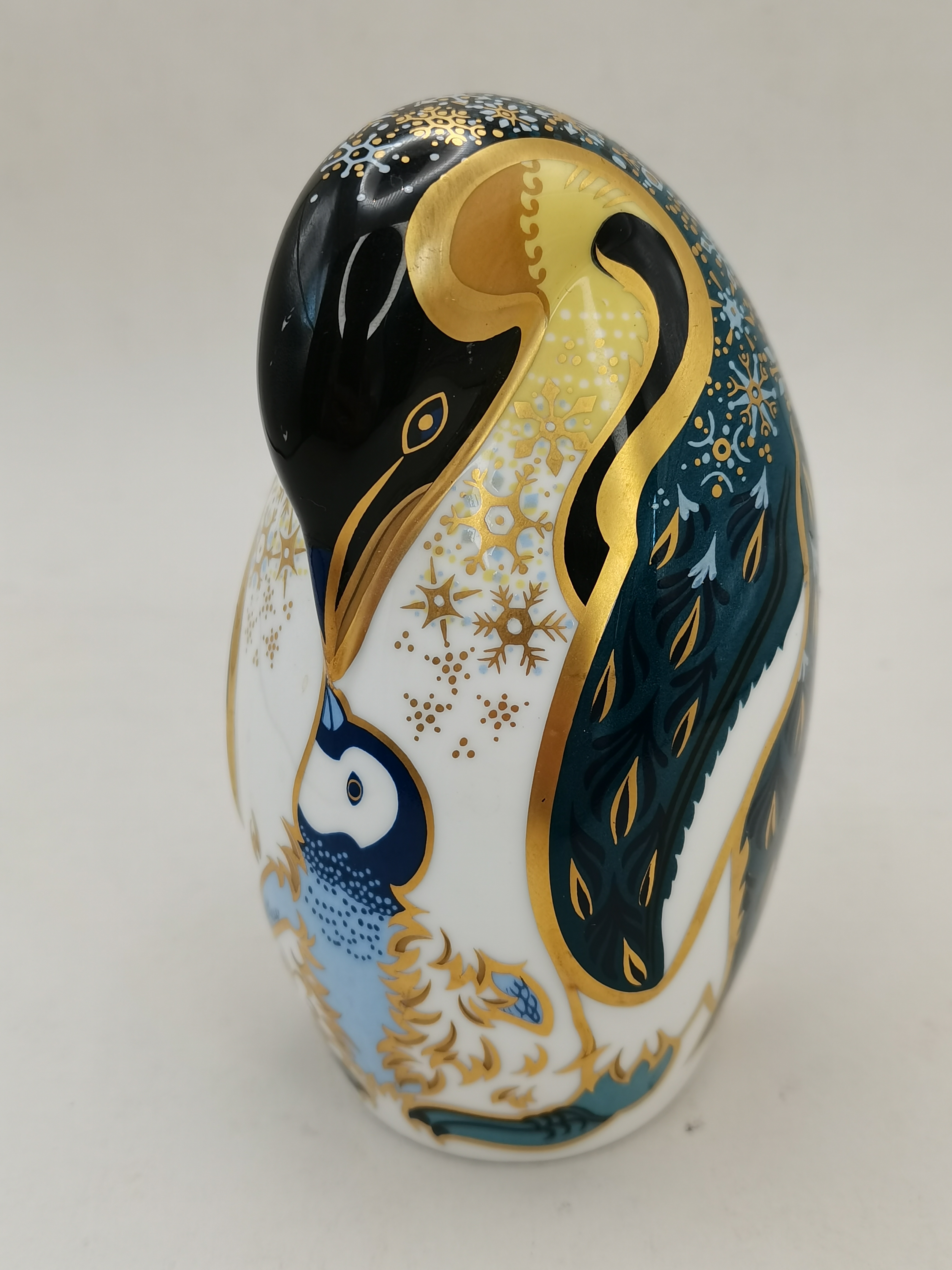 Royal Crown Derby Penguin with Silver stopper