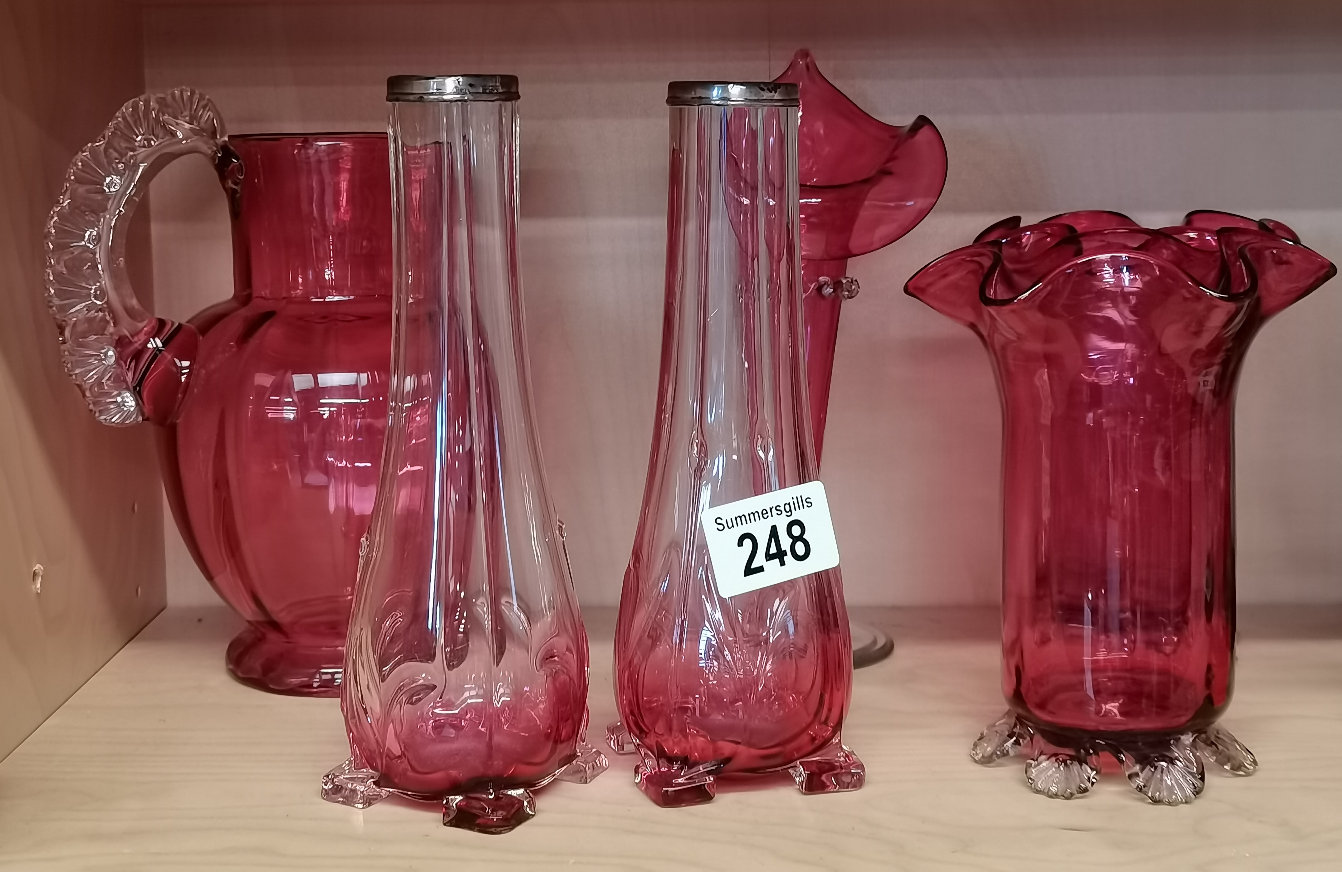 A collection of Cranbury glassware