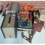 Selection of vintage items incl Bollex cine camera with instructions and ,original box,