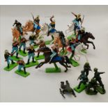Complete set of Britians U.S Cavalry (foot and mounted) soldiers 1971