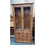 Ercol Book cases with glazed top