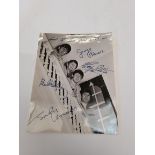 Signed Photo of the Beatles (not authenticated)