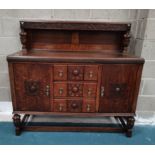 Carved Oak Chiffonier