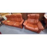 Ekornes Stressless Reclining 3 seater Sofa W230cm and chair