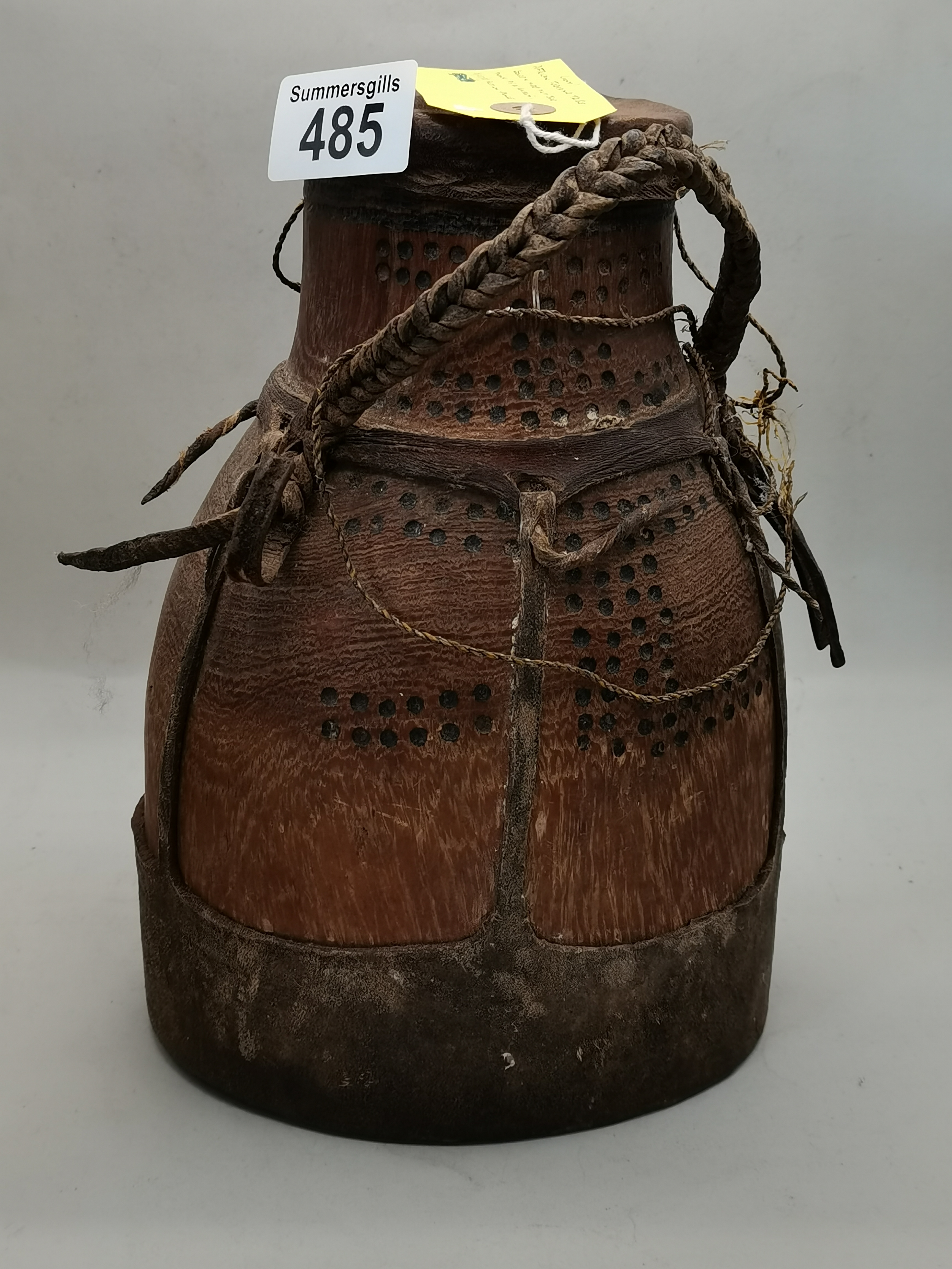 African (Kenya) Turkana Tribe Gourd & Hide milk jug - Known as Akarun