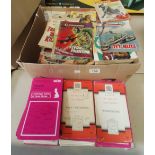 A Box of Commando and Battle Picture Library Magazines Plus ordnance survey maps
