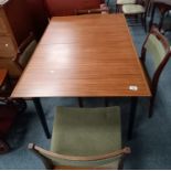 Vintage Scandi dining table set with 4 chairs