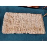 Yellow Mohair Rug