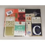 A collection of travel tickets including Concorde and Orient Express