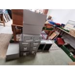 Metal filing drawers