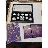 Box of Commemorative coins "The Queen's 80th Birthday" - A celebration in Silver