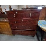 4 Ht Mahogany chest of drawers
