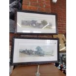 2 x limited Edition prints of country scenes by A Baxter