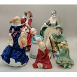 6 Royal Doulton figures