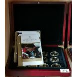 A collection of Elizabeth II coins Gold plated with certificates and original box