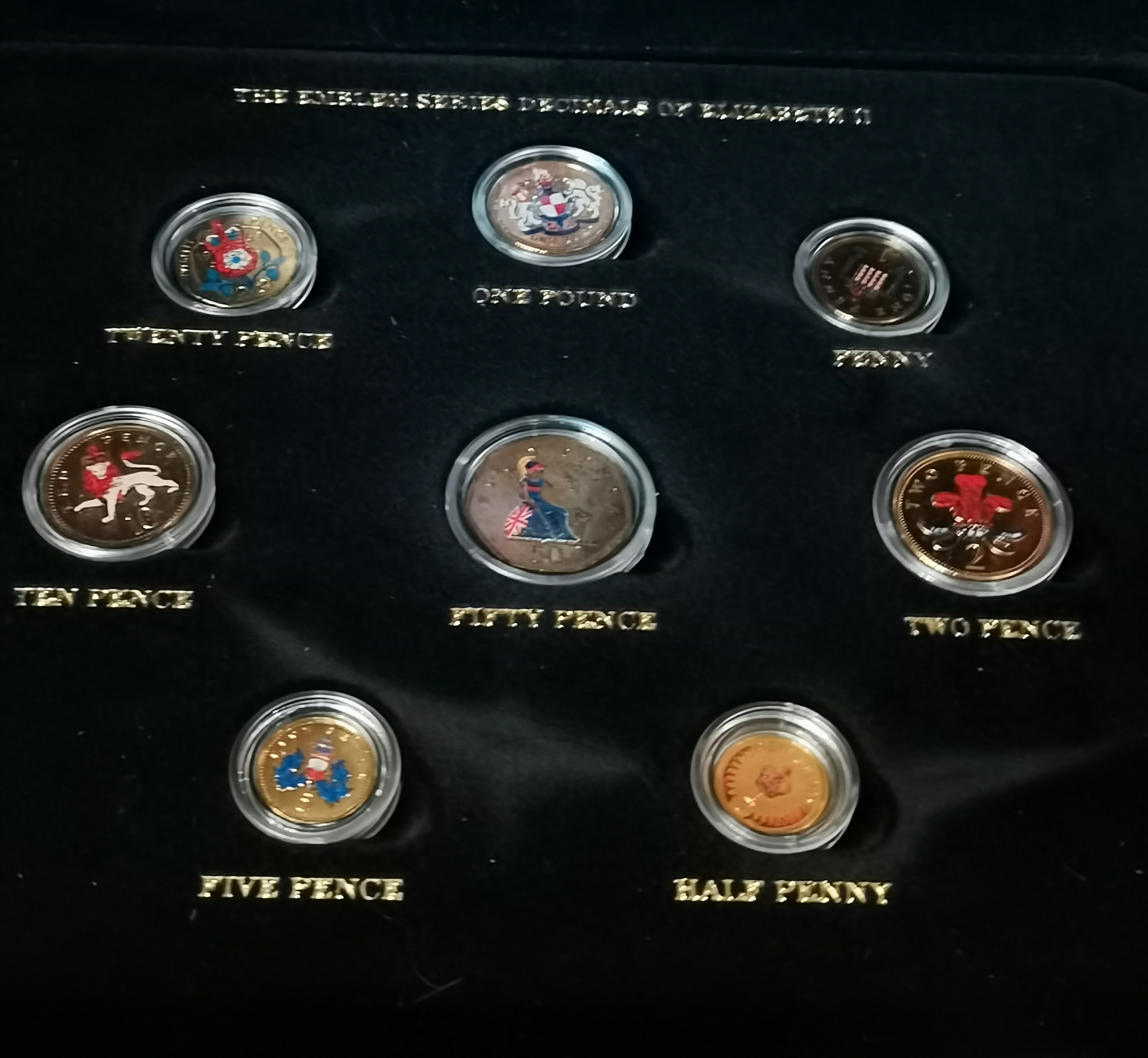 A collection of Elizabeth II coins Gold plated with certificates and original box - Image 3 of 3