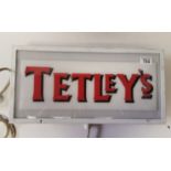 Retro light up "Tetley's" sign (working)