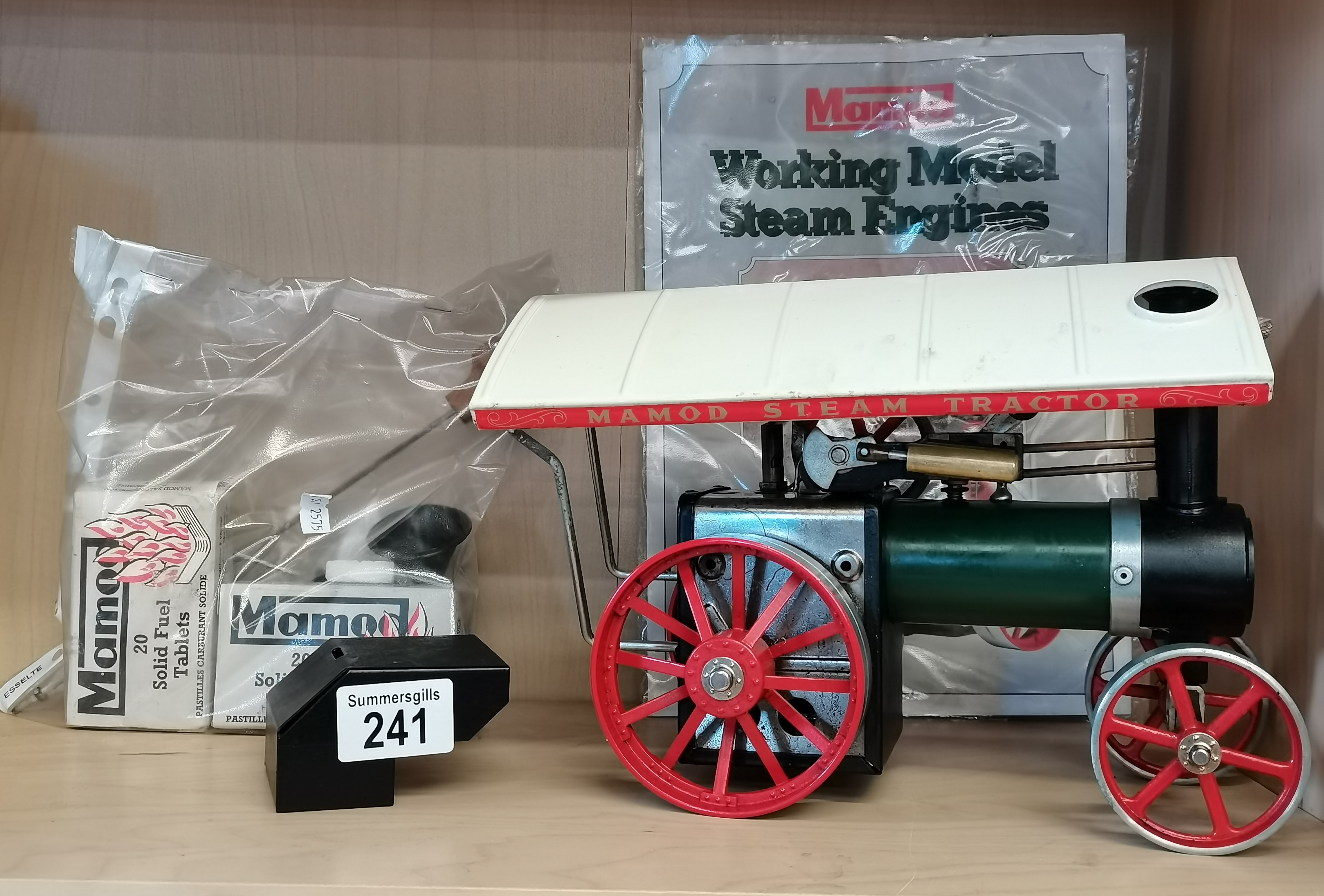 Mamod steam Tractor with manual and solid fuel tablets