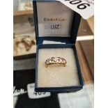 18ct yellow gold 5 stone diamond ring
