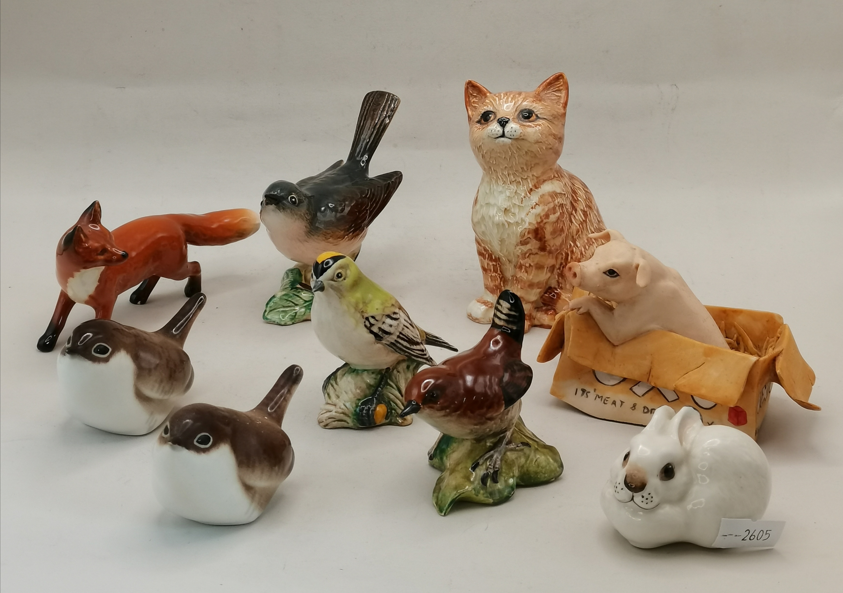 A collection of Beswick animals plus Border Fine Arts Pig - Image 2 of 2