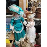 2 x English Hand Crafted porcelain dolls by Paul Jackson ( Christopher Paul)