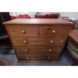 4 Ht pine chest of drawers