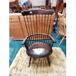 Dark Ercol rocking chair