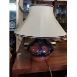 Moorcroft Berry and FInch table lamp