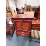 Mahogany bureau plus TV cabinet and mixc. furniture