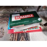 Vintage board games incl scrabble and monopoly